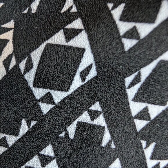 H&M X Coachella Black & White Fringe Romper Size 8 Festival Boho Western - Picture 8 of 13